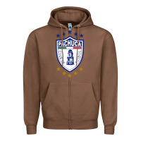 Chestnut pachuca femenil Zipper Hoodie - linhVisuals