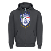Smoke pachuca femenil Zipper Hoodie - linhVisuals