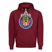 Burgundy guadalajara Femenil Zipper Hoodie - linhVisuals