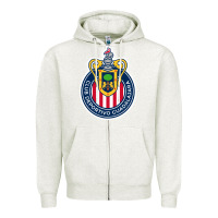 Oatmeal Heather guadalajara Femenil Zipper Hoodie - linhVisuals