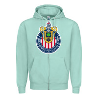 Seafoam guadalajara Femenil Zipper Hoodie - linhVisuals