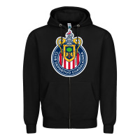 Black guadalajara Femenil Zipper Hoodie - linhVisuals
