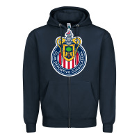 Navy guadalajara Femenil Zipper Hoodie - linhVisuals