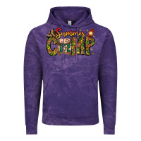 Cloud Purple Summer Camp Vintage Hoodie - CowhideDigitalArt