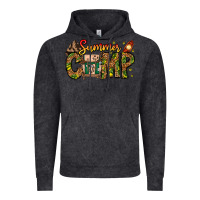 Vintage Black Summer Camp Vintage Hoodie - CowhideDigitalArt