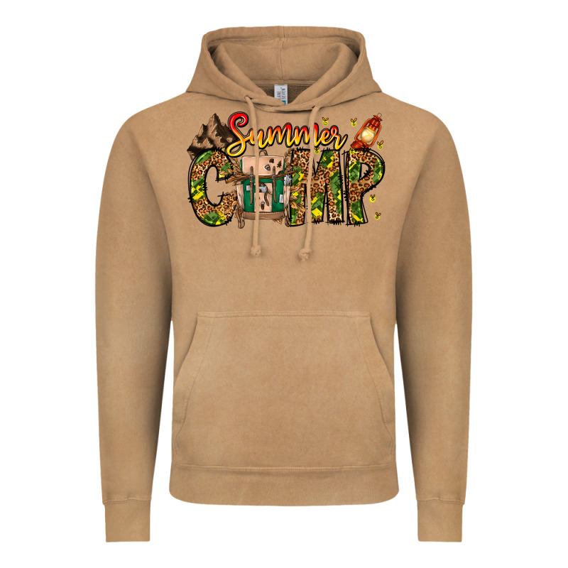 Summer Camp Vintage Hoodie by CowhideDigitalArt | Teevron