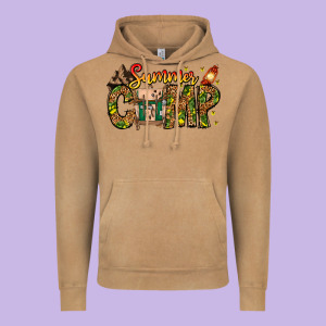 Summer Camp Vintage Hoodie Designed By Cowhidedigitalart