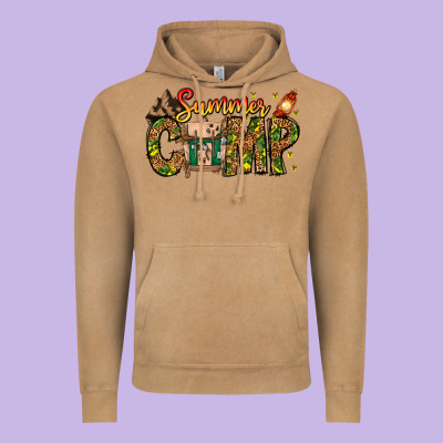 Summer Camp Vintage Hoodie Designed By Cowhidedigitalart