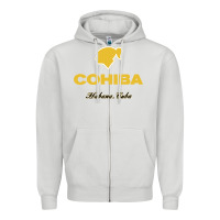 Dove Grey nice cohiba - habana cuba Zipper Hoodie - linhVisuals
