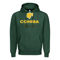Sports Green nice cohiba - habana cuba Zipper Hoodie - linhVisuals