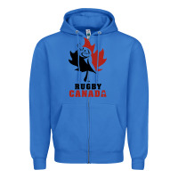 True Royal canada rugby Zipper Hoodie - linhVisuals