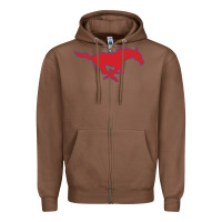 Chestnut smu mu5t4ng Zipper Hoodie - linhVisuals