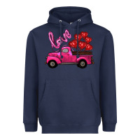 Navy valentines day turck with balloons Heavyweight Hoodie - RanaPortraitStore