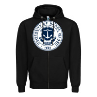 Black university of rhode island Zipper Hoodie - linhVisuals