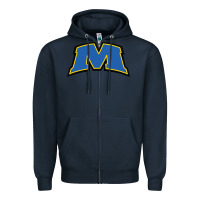 Navy morehead state eagles wordmark Zipper Hoodie - linhVisuals