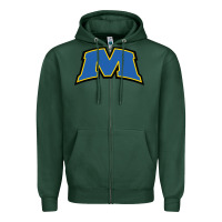 Sports Green morehead state eagles wordmark Zipper Hoodie - linhVisuals
