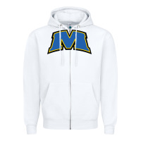 White morehead state eagles wordmark Zipper Hoodie - linhVisuals