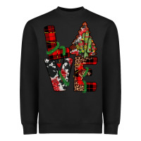 Black christmas love Heavyweight Sweatshirt - JahusDesignShop