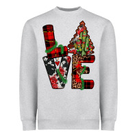 Heather Grey christmas love Heavyweight Sweatshirt - JahusDesignShop