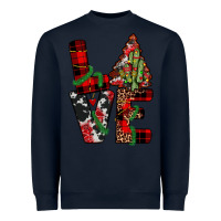 Navy christmas love Heavyweight Sweatshirt - JahusDesignShop