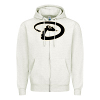 Oatmeal Heather D Backs Baseball Zipper Hoodie - linhVisuals