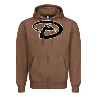 Chestnut D Backs Baseball Zipper Hoodie - linhVisuals