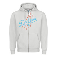 Dove Grey The Blue Crew Baseball Zipper Hoodie - linhVisuals