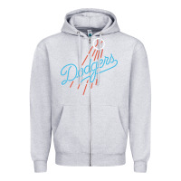 Heather Grey The Blue Crew Baseball Zipper Hoodie - linhVisuals