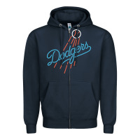 Navy The Blue Crew Baseball Zipper Hoodie - linhVisuals