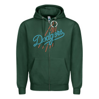 Sports Green The Blue Crew Baseball Zipper Hoodie - linhVisuals