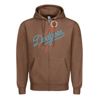Chestnut The Blue Crew Baseball Zipper Hoodie - linhVisuals