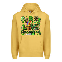 Antique Gold nurses love shenanigans st patricks day Premium Hoodie - Artiststas