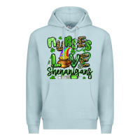Blue Mist nurses love shenanigans st patricks day Premium Hoodie - Artiststas