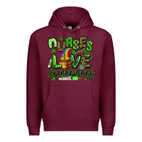 Burgundy nurses love shenanigans st patricks day Premium Hoodie - Artiststas