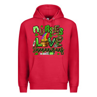 Cardinal nurses love shenanigans st patricks day Premium Hoodie - Artiststas