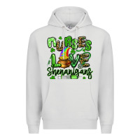 Dove Grey nurses love shenanigans st patricks day Premium Hoodie - Artiststas