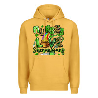 Mustard nurses love shenanigans st patricks day Premium Hoodie - Artiststas