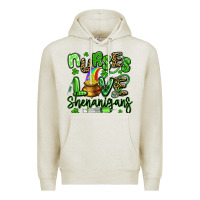 Oatmeal Heather nurses love shenanigans st patricks day Premium Hoodie - Artiststas