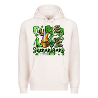 Pale Pink nurses love shenanigans st patricks day Premium Hoodie - Artiststas