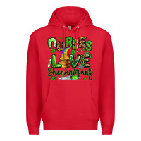 Red nurses love shenanigans st patricks day Premium Hoodie - Artiststas