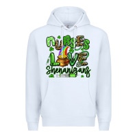 White nurses love shenanigans st patricks day Premium Hoodie - Artiststas