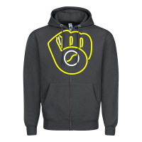 Smoke The Brew Crew Baseball Zipper Hoodie - linhVisuals