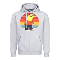 Heather Grey smiling friends Zipper Hoodie - linhVisuals