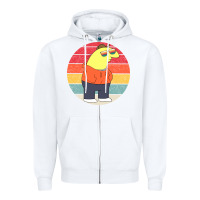 White smiling friends Zipper Hoodie - linhVisuals