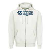 Oatmeal Heather The Jays Baseball Zipper Hoodie - linhVisuals