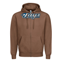 Chestnut The Jays Baseball Zipper Hoodie - linhVisuals