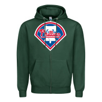 The Phils Baseball Merch Zipper Hoodie | Teevron
