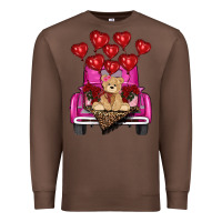 Chestnut valentines day tedybear truck Premium Sweatshirt - RanaPortraitStore