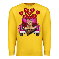 Lemon valentines day tedybear truck Premium Sweatshirt - RanaPortraitStore