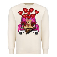 Sandshell valentines day tedybear truck Premium Sweatshirt - RanaPortraitStore